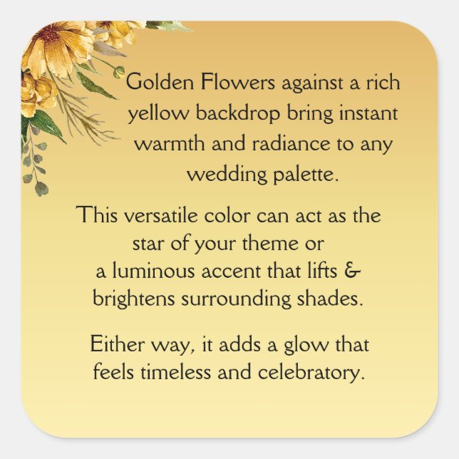 Sticker Carré Bienvenue (Devant)