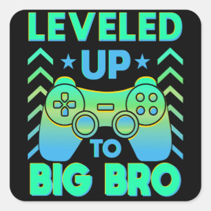 Sticker Carré Big Bro à offrir