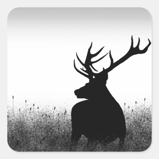 Sticker Carré Big Buck (Devant)