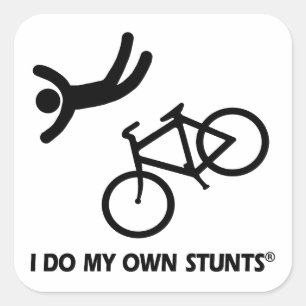 Sticker Carré Bike Mes Propres Pieds