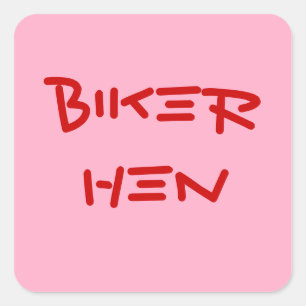 STICKER CARRÉ BIKER CHICKERS