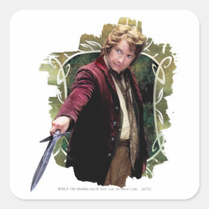Sticker Carré BILBO BAGGINS™ avec épée