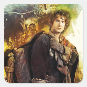 Sticker Carré BILBO BAGGINS™ et la société des nains Graphique