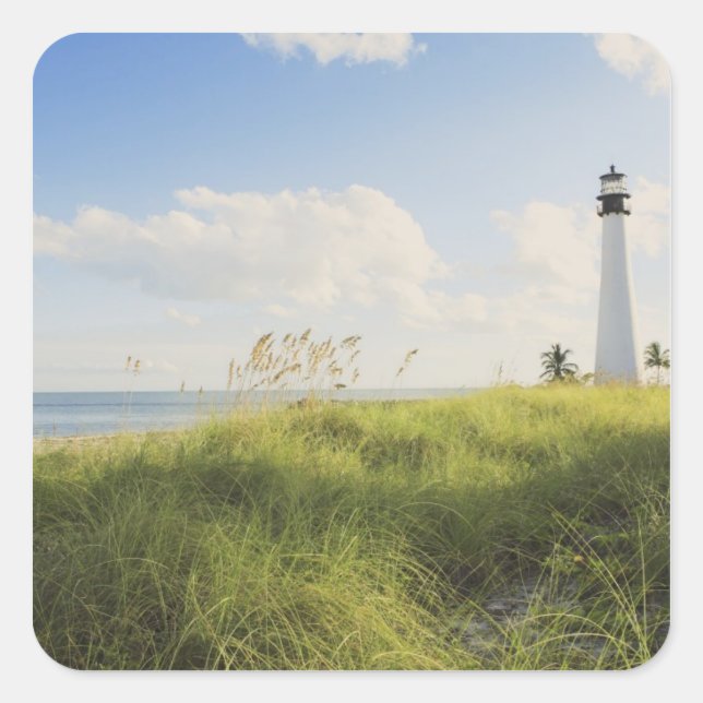 Sticker Carré Bill Baggs Cape Florida Lighthouse, Bill Baggs (Devant)