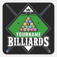 Billard personnalisé NOM Cue Rack Pool Room