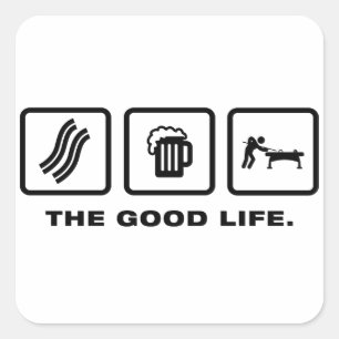 Sticker Carré Billard/piscine