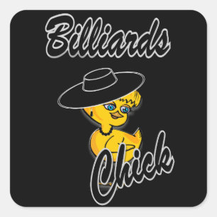 Sticker Carré Billiard Chick #4
