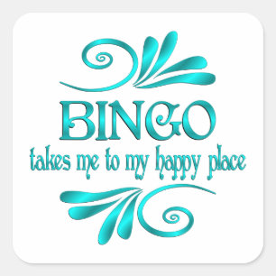 Sticker Carré Bingo Happy