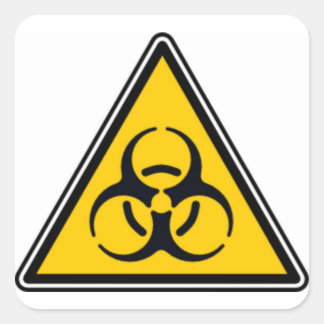 Sticker Carré Biodanger 02