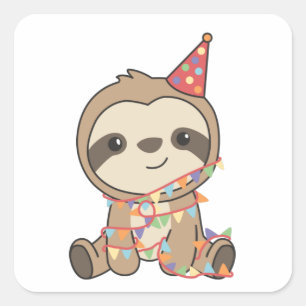Sticker Carré Birthday