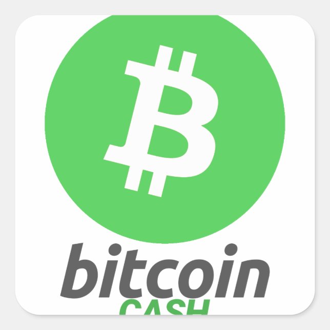 Sticker Carré Bitcoin Cash - CryptoCurrency Alliance Super PAC (Devant)