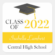 Black & Gold Graduation Party Favoriser les Étique