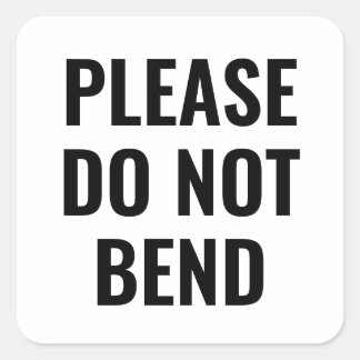 Sticker Carré Black & white ne plient pas tendance affaires simp