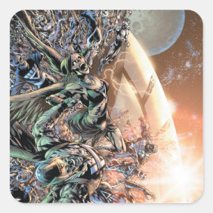 Sticker Carré Blackest Night Group et Moon