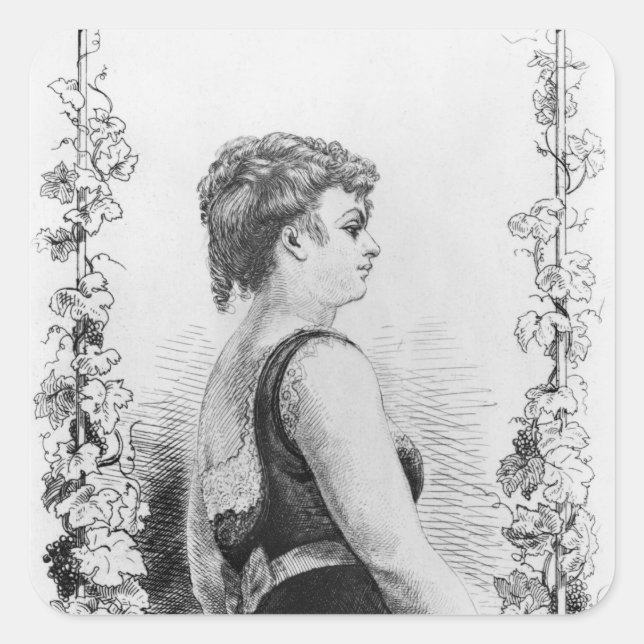 Sticker Carré Blanche d'Antigny (Devant)