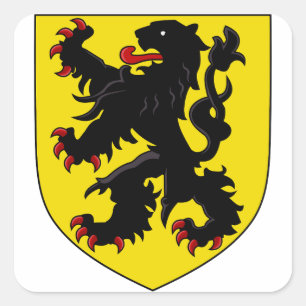 Sticker Carré Blason des Flandres