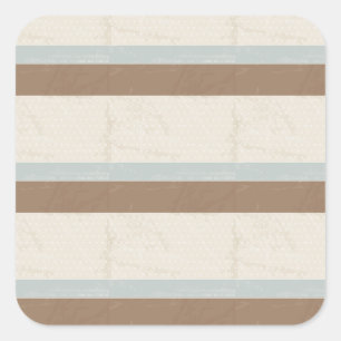 Sticker Carré Bleu Beige Brown Pois doux Arrière - plan rétro