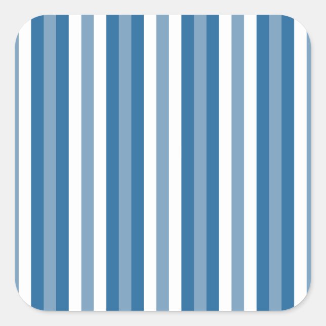 Sticker Carré Bleu et blanc Arrière - plan (Devant)