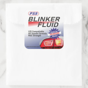 Sticker Carré Blinker Fluid autocollant, utilisé pour farcir les