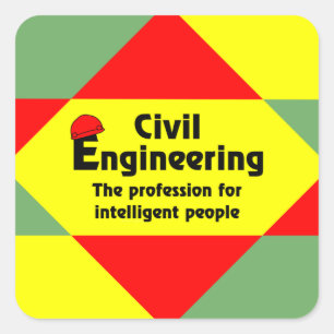 Sticker Carré Bloc Smart Civil Engineer