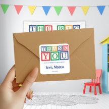 Blocs Primaires Personnalisés Merci