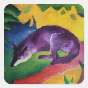 Sticker Carré Blue Fox, 1911
