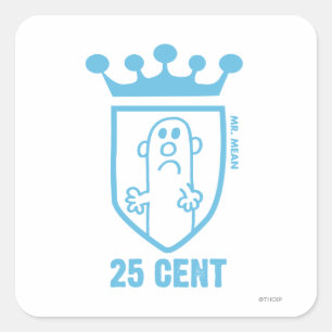 Sticker Carré Blue M. Mean Crest & Crown