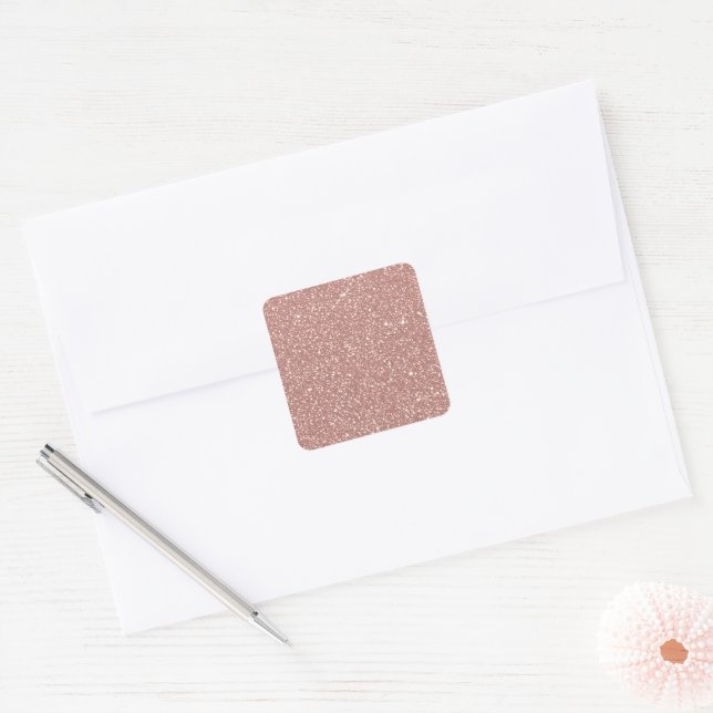 Sticker Carré Blush Pink Speckled Pattern Party (Enveloppe)