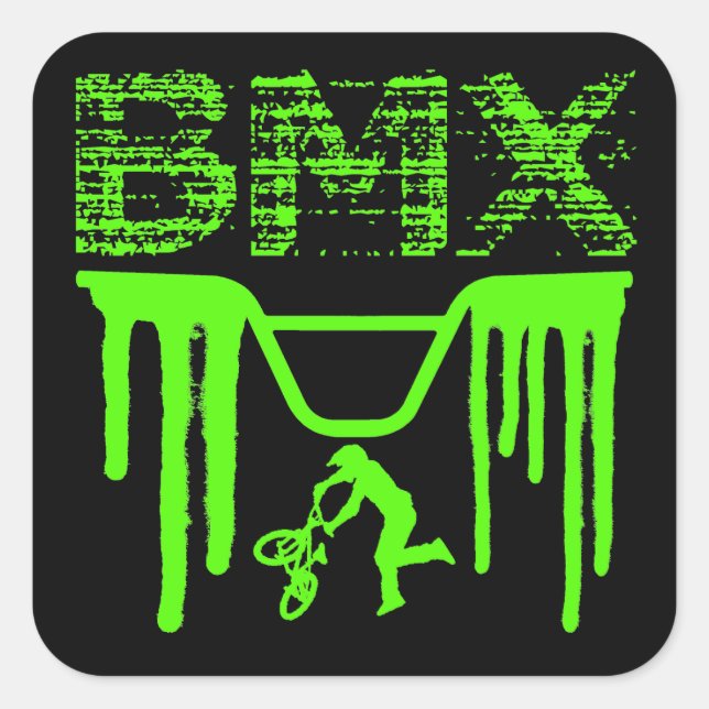 STICKER CARRÉ BMX (Devant)