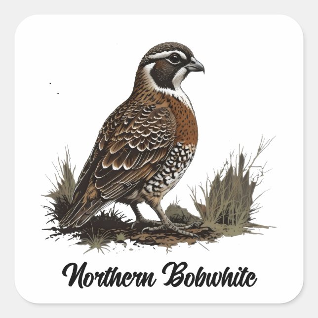 Sticker Carré Bobwhite (Devant)