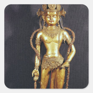 Sticker Carré Bodhisattva Avalokitecvara, 15ème-16ème siècle