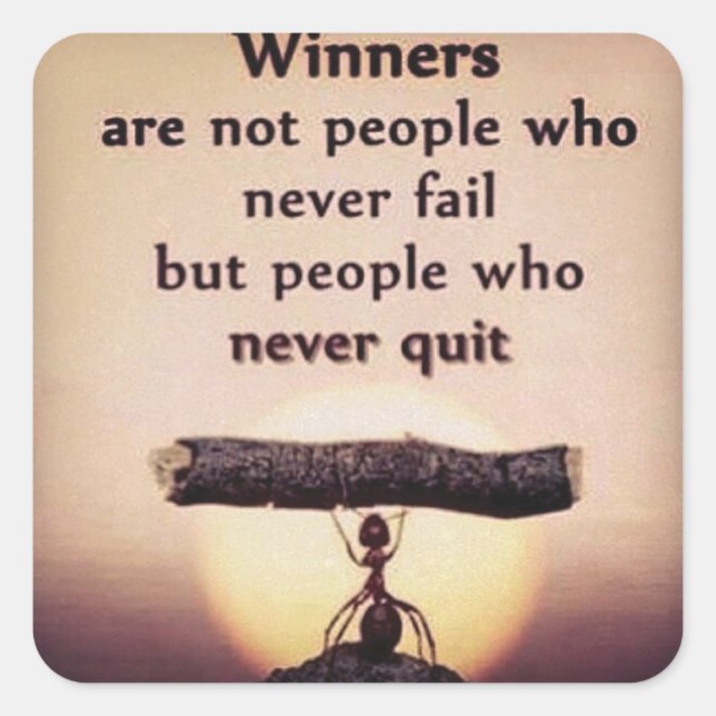 Sticker Carré Bodybuilding Fitness Gym Entraînement Motivation (Devant)