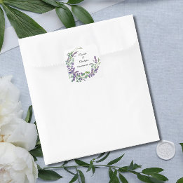Sticker Carré Boho Lavender Eucalyptus Mariage