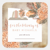 Boho Palm Feuilles |Plaque de Baby shower Hydrange