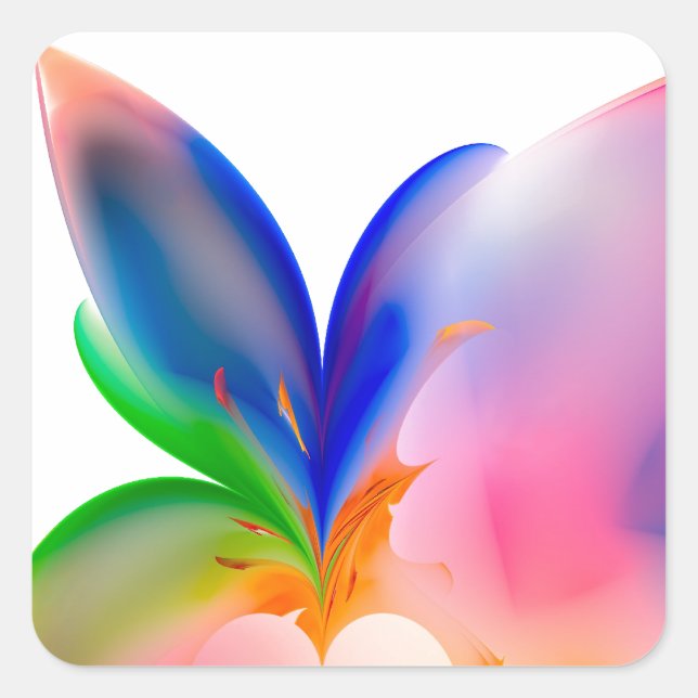 Sticker Carré Boîte cadeau Big Bow (Devant)