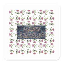 BONJOUR D'ANNIVERSAIRE FLEURS MAGNET