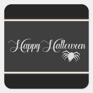 Sticker Carré Bonne typographie d'Halloween
