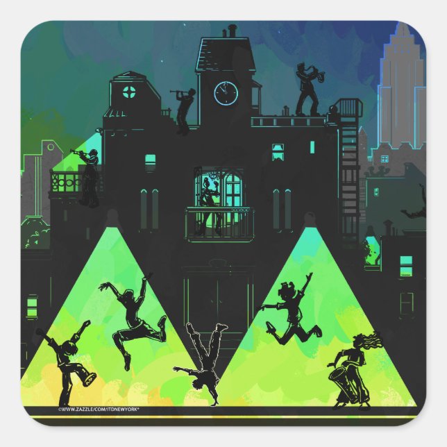 Sticker Carré Boogie Nights New York (Devant)