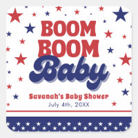 Boom Boom Baby 4 juillet Baby shower patriotique