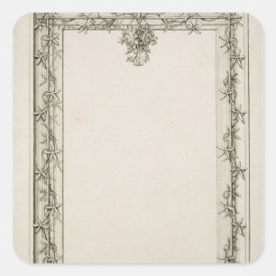 Sticker Carré Bordure décorative, 1809