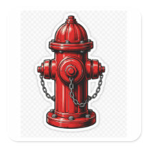 Borne d'incendie rouge