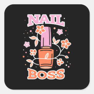 Sticker Carré Boss à ongles