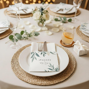 Sticker Carré Botanique Formel Mariage