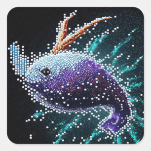 Sticker Carré Bouchon spatial