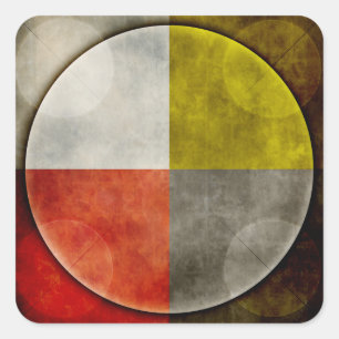 Sticker Carré Boucle sacrée amérindienne
