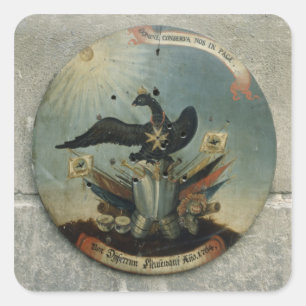 Sticker Carré Bouclier d'un dirigeant prussien, 1764
