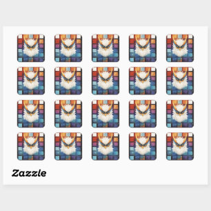 Sticker Carré boule de rebut 10 sur 15