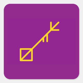 Sticker Carré Bouton rond, petit, 1¼ pouces Isle of Sessrumnir