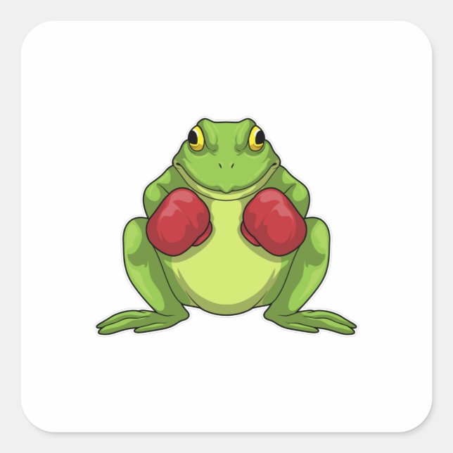 Sticker Carré Boxer Boxing Gloves (Devant)