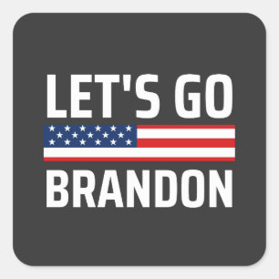 Sticker Carré Brandon chant joe biden